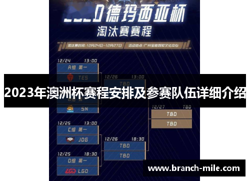 2023年澳洲杯赛程安排及参赛队伍详细介绍 2023年澳洲杯赛程安排及参赛队伍详细介绍