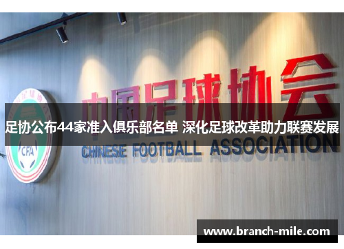 足协公布44家准入俱乐部名单 深化足球改革助力联赛发展